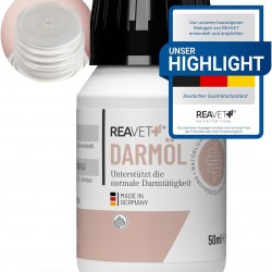 ReaVET Intestinal Oil for Cats 50 ml I Digestion, Intestinal Flora I Secondary for Constipation and Digestive Problems, No Remedium and Laxans ReaVET Intestinal Oil for Cats 50 ml I Digestion, Intestinal Flora I Secondary for Constipation and Digestive Problems, No Remedium and Laxans
