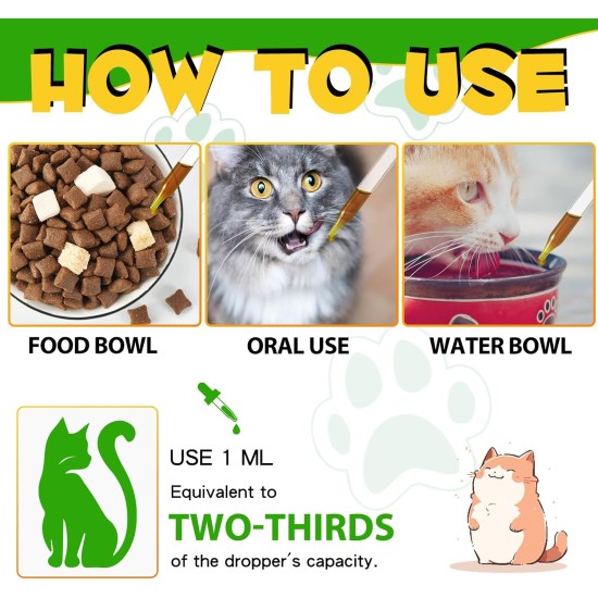 Treatment of Constipation in Cats, Constipation Laxative, Probiotic Supplement with 6 Probiotics, Prevents Stool Buildup, Promotes Cat's Gut Health Treatment of Constipation in Cats, Constipation Laxative, Probiotic Supplement with 6 Probiotics, Prevents Stool Buildup, Promotes Cat's Gut Health