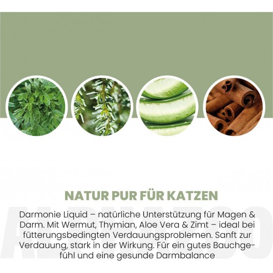 alphazoo Darmonie Liquid für Katzen 100 ml – Mit Leinöl & Omega-3 – Unterstützt Darmflora, Verdauung & Stoffwechsel – Natürliche Hilfe bei Blähungen & Durchfall alphazoo Darmonie Liquid für Katzen 100 ml – Mit Leinöl & Omega-3 – Unterstützt Darmflora, Verdauung & Stoffwechsel – Natürliche Hilfe bei Blähungen & Durchfall