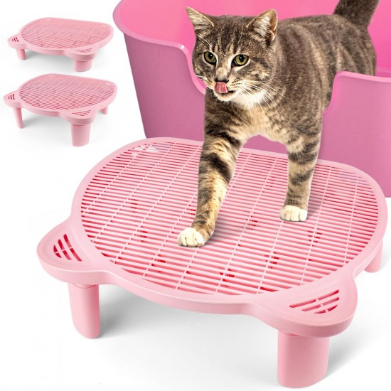 Bartuke Cat Litter Ramp, Cat Stair/Litter Tray Ramp/Cat Catcher Litter Trapper with Filter Function, Easy to Clean, Cat Litter Tray Step Ideal for Kittens and Older Cats Bartuke Cat Litter Ramp, Cat Stair/Litter Tray Ramp/Cat Catcher Litter Trapper with Filter Function, Easy to Clean, Cat Litter Tray Step Ideal for Kittens and Older Cats