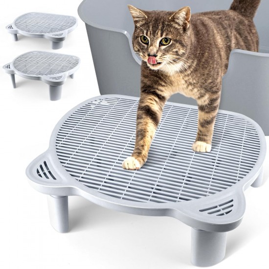 Bartuke Cat Litter Ramp, Cat Stair/Litter Tray Ramp/Cat Catcher Litter Trapper with Filter Function, Easy to Clean, Cat Litter Tray Step Ideal for Kittens and Older Cats Bartuke Cat Litter Ramp, Cat Stair/Litter Tray Ramp/Cat Catcher Litter Trapper with Filter Function, Easy to Clean, Cat Litter Tray Step Ideal for Kittens and Older Cats