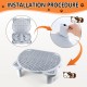 Bartuke Cat Litter Ramp, Cat Stair/Litter Tray Ramp/Cat Catcher Litter Trapper with Filter Function, Easy to Clean, Cat Litter Tray Step Ideal for Kittens and Older Cats Bartuke Cat Litter Ramp, Cat Stair/Litter Tray Ramp/Cat Catcher Litter Trapper with Filter Function, Easy to Clean, Cat Litter Tray Step Ideal for Kittens and Older Cats