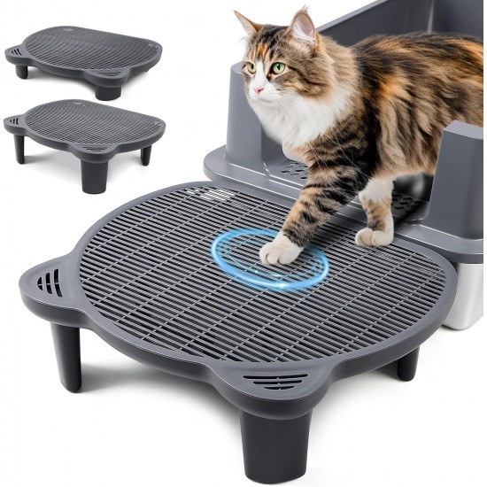 Bartuke Cat Litter Ramp, Cat Stair/Litter Tray Ramp/Cat Catcher Litter Trapper with Filter Function, Easy to Clean, Cat Litter Tray Step Ideal for Kittens and Older Cats Bartuke Cat Litter Ramp, Cat Stair/Litter Tray Ramp/Cat Catcher Litter Trapper with Filter Function, Easy to Clean, Cat Litter Tray Step Ideal for Kittens and Older Cats