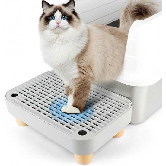Bartuke Cat Litter Ramp, Cat Stair/Litter Tray Ramp/Cat Catcher Litter Trapper with Filter Function, Easy to Clean, Cat Litter Tray Step Ideal for Kittens and Older Cats Bartuke Cat Litter Ramp, Cat Stair/Litter Tray Ramp/Cat Catcher Litter Trapper with Filter Function, Easy to Clean, Cat Litter Tray Step Ideal for Kittens and Older Cats