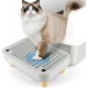 Bartuke Cat Litter Ramp, Cat Stair/Litter Tray Ramp/Cat Catcher Litter Trapper with Filter Function, Easy to Clean, Cat Litter Tray Step Ideal for Kittens and Older Cats Bartuke Cat Litter Ramp, Cat Stair/Litter Tray Ramp/Cat Catcher Litter Trapper with Filter Function, Easy to Clean, Cat Litter Tray Step Ideal for Kittens and Older Cats
