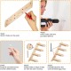 Behogan Cat Stairs Wall, Climbing Wall Cats Made of Solid Oak Wood, Climbing Cat Ladder for Cats up to 15 kg, Climbing Wall Cat Furniture with Jute Rope, Cat Furniture Indoor for Cat Climbing Play Behogan Cat Stairs Wall, Climbing Wall Cats Made of Solid Oak Wood, Climbing Cat Ladder for Cats up to 15 kg, Climbing Wall Cat Furniture with Jute Rope, Cat Furniture Indoor for Cat Climbing Play