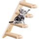 Behogan Cat Stairs Wall, Climbing Wall Cats Made of Solid Oak Wood, Climbing Cat Ladder for Cats up to 15 kg, Climbing Wall Cat Furniture with Jute Rope, Cat Furniture Indoor for Cat Climbing Play Behogan Cat Stairs Wall, Climbing Wall Cats Made of Solid Oak Wood, Climbing Cat Ladder for Cats up to 15 kg, Climbing Wall Cat Furniture with Jute Rope, Cat Furniture Indoor for Cat Climbing Play