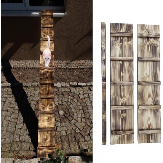 Cat Ladder Cat Stairs Flamed Cat Step for Balcony 1 m without Attachment Cat Ladder Cat Stairs Flamed Cat Step for Balcony 1 m without Attachment