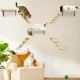 Climbing Wall Cats, Cat Stairs Wall, Cat Stairs with Natural Jute for the Wall, for Cat, Climbing, Play, Lounging Climbing Wall Cats, Cat Stairs Wall, Cat Stairs with Natural Jute for the Wall, for Cat, Climbing, Play, Lounging