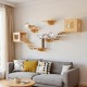 Climbing Wall for Cats, 9-Piece Cat Climbing Wall Set, Large Hanging Bridge, 2 Cat Houses, Rest and Play Wall Shelf, Cat Furniture for Small and Medium Cats Climbing Wall for Cats, 9-Piece Cat Climbing Wall Set, Large Hanging Bridge, 2 Cat Houses, Rest and Play Wall Shelf, Cat Furniture for Small and Medium Cats