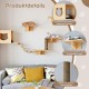 Climbing Wall for Cats, 9-Piece Cat Climbing Wall Set, Large Hanging Bridge, 2 Cat Houses, Rest and Play Wall Shelf, Cat Furniture for Small and Medium Cats Climbing Wall for Cats, 9-Piece Cat Climbing Wall Set, Large Hanging Bridge, 2 Cat Houses, Rest and Play Wall Shelf, Cat Furniture for Small and Medium Cats