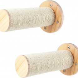 DaizySight Cat Wall Steps, 2 Pieces Indoor Scratching Ladder Step Posts Climbing Wall Mounted Cat Furniture DaizySight Cat Wall Steps, 2 Pieces Indoor Scratching Ladder Step Posts Climbing Wall Mounted Cat Furniture
