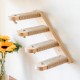 FUKUMARU Climbing Wall for Cats, Cat Stairs, Wall Lounger, Made of Solid Rubber Wood, for Cats up to 15 kg, with Jute Rope for Scratching From Left to Right FUKUMARU Climbing Wall for Cats, Cat Stairs, Wall Lounger, Made of Solid Rubber Wood, for Cats up to 15 kg, with Jute Rope for Scratching From Left to Right