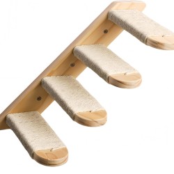 HJYDGJ Cat Wall Cat Furniture Wall Cat Boards for Wall Cats Climbing Wall Cat Stairs Cat Stairs Balcony Cat Wall Elements Four Wooden Stakes HJYDGJ Cat Wall Cat Furniture Wall Cat Boards for Wall Cats Climbing Wall Cat Stairs Cat Stairs Balcony Cat Wall Elements Four Wooden Stakes