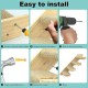 Hanured Climbing Wall Cats, Cat Stairs Wall, Cat Stairs with Natural Jute for the Wall, for Cat, Climbing, Play, Lounging