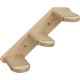Kerbl Timber 80916 Cat Ladder (Natural Colour L x W 38 x 16.5 cm, Maximum Load 6 kg, with Natural Jute for Wall Mounting, Can be Mounted on Both Sides, Cat Toy, Animal Accessories)
