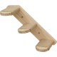 Kerbl Timber 80916 Cat Ladder (Natural Colour L x W 38 x 16.5 cm, Maximum Load 6 kg, with Natural Jute for Wall Mounting, Can be Mounted on Both Sides, Cat Toy, Animal Accessories)