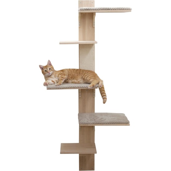 Kerbl Timber 80916 Cat Ladder (Natural Colour L x W 38 x 16.5 cm, Maximum Load 6 kg, with Natural Jute for Wall Mounting, Can be Mounted on Both Sides, Cat Toy, Animal Accessories) Kerbl Timber 80916 Cat Ladder (Natural Colour L x W 38 x 16.5 cm, Maximum Load 6 kg, with Natural Jute for Wall Mounting, Can be Mounted on Both Sides, Cat Toy, Animal Accessories)