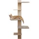 Kerbl Timber 80916 Cat Ladder (Natural Colour L x W 38 x 16.5 cm, Maximum Load 6 kg, with Natural Jute for Wall Mounting, Can be Mounted on Both Sides, Cat Toy, Animal Accessories)