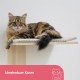 Kerbl Timber 80916 Cat Ladder (Natural Colour L x W 38 x 16.5 cm, Maximum Load 6 kg, with Natural Jute for Wall Mounting, Can be Mounted on Both Sides, Cat Toy, Animal Accessories)