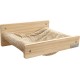 Kerbl Timber 80916 Cat Ladder (Natural Colour L x W 38 x 16.5 cm, Maximum Load 6 kg, with Natural Jute for Wall Mounting, Can be Mounted on Both Sides, Cat Toy, Animal Accessories)