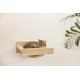 Kerbl Timber 80916 Cat Ladder (Natural Colour L x W 38 x 16.5 cm, Maximum Load 6 kg, with Natural Jute for Wall Mounting, Can be Mounted on Both Sides, Cat Toy, Animal Accessories)