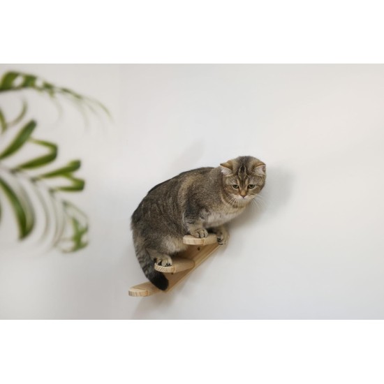 Kerbl Timber 80916 Cat Ladder (Natural Colour L x W 38 x 16.5 cm, Maximum Load 6 kg, with Natural Jute for Wall Mounting, Can be Mounted on Both Sides, Cat Toy, Animal Accessories) Kerbl Timber 80916 Cat Ladder (Natural Colour L x W 38 x 16.5 cm, Maximum Load 6 kg, with Natural Jute for Wall Mounting, Can be Mounted on Both Sides, Cat Toy, Animal Accessories)