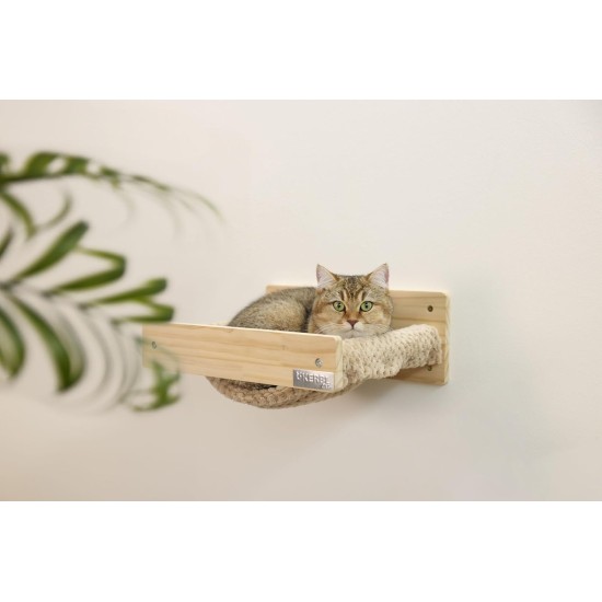 Kerbl Timber 80916 Cat Ladder (Natural Colour L x W 38 x 16.5 cm, Maximum Load 6 kg, with Natural Jute for Wall Mounting, Can be Mounted on Both Sides, Cat Toy, Animal Accessories) Kerbl Timber 80916 Cat Ladder (Natural Colour L x W 38 x 16.5 cm, Maximum Load 6 kg, with Natural Jute for Wall Mounting, Can be Mounted on Both Sides, Cat Toy, Animal Accessories)