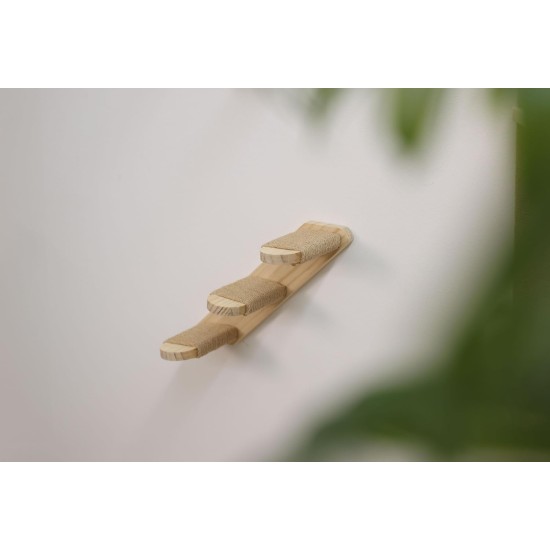 Kerbl Timber 80916 Cat Ladder (Natural Colour L x W 38 x 16.5 cm, Maximum Load 6 kg, with Natural Jute for Wall Mounting, Can be Mounted on Both Sides, Cat Toy, Animal Accessories) Kerbl Timber 80916 Cat Ladder (Natural Colour L x W 38 x 16.5 cm, Maximum Load 6 kg, with Natural Jute for Wall Mounting, Can be Mounted on Both Sides, Cat Toy, Animal Accessories)