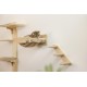 Kerbl Timber 80916 Cat Ladder (Natural Colour L x W 38 x 16.5 cm, Maximum Load 6 kg, with Natural Jute for Wall Mounting, Can be Mounted on Both Sides, Cat Toy, Animal Accessories)