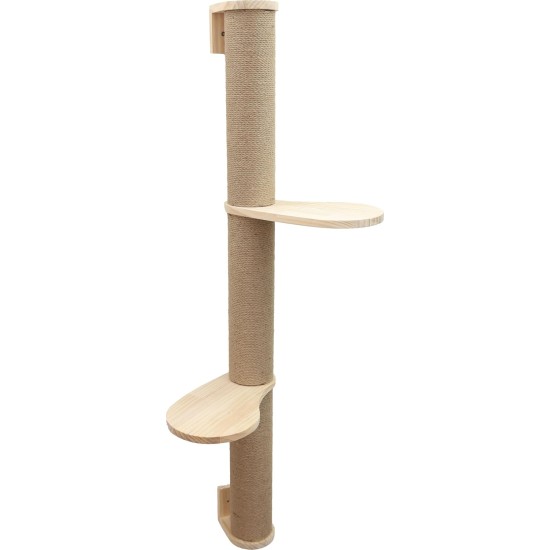 Kerbl Timber 80916 Cat Ladder (Natural Colour L x W 38 x 16.5 cm, Maximum Load 6 kg, with Natural Jute for Wall Mounting, Can be Mounted on Both Sides, Cat Toy, Animal Accessories) Kerbl Timber 80916 Cat Ladder (Natural Colour L x W 38 x 16.5 cm, Maximum Load 6 kg, with Natural Jute for Wall Mounting, Can be Mounted on Both Sides, Cat Toy, Animal Accessories)