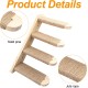 Lectorias Cat Stairs 4 Steps, Cat Ladder with Jute Rope, Cat Stairs Wall, Cat Boards for the Wall, Cat Stairs, Cat Stairs Climbing Wall Cat for Cat Climbing Play (Can Carry 20 kg) Lectorias Cat Stairs 4 Steps, Cat Ladder with Jute Rope, Cat Stairs Wall, Cat Boards for the Wall, Cat Stairs, Cat Stairs Climbing Wall Cat for Cat Climbing Play (Can Carry 20 kg)