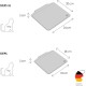 LucyBalu® Steps Cat Stairs Wall Indoor and Outdoor Set of 3 Cat Climbing Wall Park for Cats up to 7 kg Cat Ladder Non-Slip Coating 3 Steps Wall Mounting 18 x 18 cm White LucyBalu® Steps Cat Stairs Wall Indoor and Outdoor Set of 3 Cat Climbing Wall Park for Cats up to 7 kg Cat Ladder Non-Slip Coating 3 Steps Wall Mounting 18 x 18 cm White