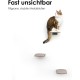LucyBalu® Steps XL Cat Stairs Wall Indoor and Outdoor Set of 3 Cat Climbing Wall Park for Cats up to 10 kg Cat Ladder Non-Slip Coating 3 Steps Wall Mount 24 x 20 cm White