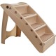 Petmaker Dog Stairs Pet Stairs with 4-Tier Design for Beds, Couch, Car, Pet Stairs for Puppies, Kittens and Small Pets (Grey)
