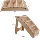 Petmaker Dog Stairs Pet Stairs with 4-Tier Design for Beds, Couch, Car, Pet Stairs for Puppies, Kittens and Small Pets (Grey)