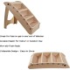 Petmaker Dog Stairs Pet Stairs with 4-Tier Design for Beds, Couch, Car, Pet Stairs for Puppies, Kittens and Small Pets (Grey)