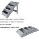 Petmaker Dog Stairs Pet Stairs with 4-Tier Design for Beds, Couch, Car, Pet Stairs for Puppies, Kittens and Small Pets (Grey)