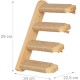 Relaxdays Cat Stairs, Wall, Cat Ladder, 4 Steps, HBT: Approx. 29 x 34 x 22.5 cm, Accessories for Climbing Wall, Wood and Jute, Natural Relaxdays Cat Stairs, Wall, Cat Ladder, 4 Steps, HBT: Approx. 29 x 34 x 22.5 cm, Accessories for Climbing Wall, Wood and Jute, Natural
