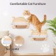 Ricyea Climbing Wall Cat Set, 3 Climbing Levels, Cat Stairs Wall, Cat Furniture Made of Solid Wood for Cats Climbing, Playing, Wall Furniture Cat Wall Shelves up to 35 kg Ricyea Climbing Wall Cat Set, 3 Climbing Levels, Cat Stairs Wall, Cat Furniture Made of Solid Wood for Cats Climbing, Playing, Wall Furniture Cat Wall Shelves up to 35 kg