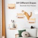 Ricyea Climbing Wall Cat Set, 3 Climbing Levels, Cat Stairs Wall, Cat Furniture Made of Solid Wood for Cats Climbing, Playing, Wall Furniture Cat Wall Shelves up to 35 kg Ricyea Climbing Wall Cat Set, 3 Climbing Levels, Cat Stairs Wall, Cat Furniture Made of Solid Wood for Cats Climbing, Playing, Wall Furniture Cat Wall Shelves up to 35 kg
