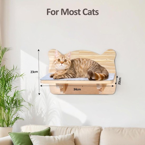 Ricyea Climbing Wall Cat Set, 3 Climbing Levels, Cat Stairs Wall, Cat Furniture Made of Solid Wood for Cats Climbing, Playing, Wall Furniture Cat Wall Shelves up to 35 kg Ricyea Climbing Wall Cat Set, 3 Climbing Levels, Cat Stairs Wall, Cat Furniture Made of Solid Wood for Cats Climbing, Playing, Wall Furniture Cat Wall Shelves up to 35 kg