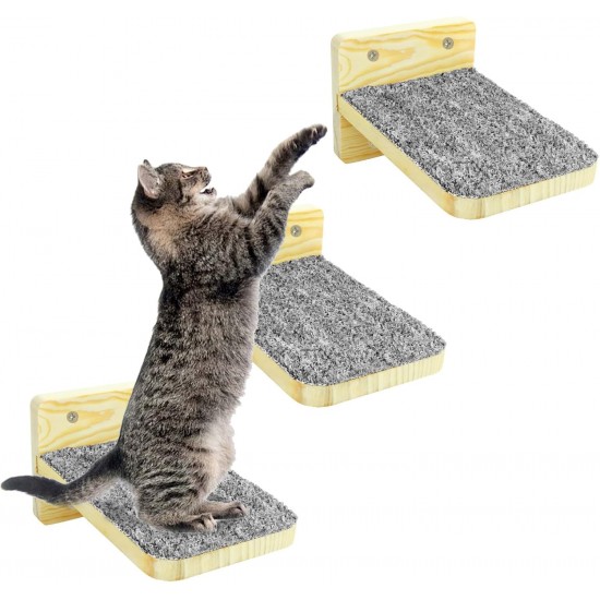 TUAKIMCE Set of 3 Climbing Wall Cats Cat Stairs Cat Stairs Wall Cat Wall Climbing Natural Wood Cat Ladder Cat Wall Parkour for Cats Climbing Wall Set TUAKIMCE Set of 3 Climbing Wall Cats Cat Stairs Cat Stairs Wall Cat Wall Climbing Natural Wood Cat Ladder Cat Wall Parkour for Cats Climbing Wall Set