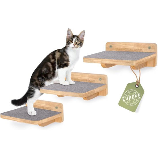 WOOWOOD® Cat Climbing Wall | Cat Stairs Set of 3 | Cat Stairs Wall | Cat Climbing Wall Set | Cat Ladder | Cat Wall Climbing | Catwalk Cat | Cat Wall Climbing | XL WOOWOOD® Cat Climbing Wall | Cat Stairs Set of 3 | Cat Stairs Wall | Cat Climbing Wall Set | Cat Ladder | Cat Wall Climbing | Catwalk Cat | Cat Wall Climbing | XL