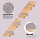 Wall Mounted Cat Climbing Shelf - Wooden Four Step Stairs Covered with Plush - Furniture for Climbing, Sleeping and Playing