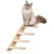 Wooden Cat Stairs, Cat Ladder with Jute Rope, Cat Stairs Wall, Cat Boards for the Wall, Cat Stairs, Cat Stairs Climbing Wall Cat for Cat Climbing Play (4 Steps) Wooden Cat Stairs, Cat Ladder with Jute Rope, Cat Stairs Wall, Cat Boards for the Wall, Cat Stairs, Cat Stairs Climbing Wall Cat for Cat Climbing Play (4 Steps)