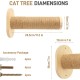 Wooden Cat Stairs, Cat Ladder with Jute Rope, Cat Stairs Wall, Cat Boards for the Wall, Cat Stairs, Cat Stairs Climbing Wall Cat for Cat Climbing Play (2 Steps) Wooden Cat Stairs, Cat Ladder with Jute Rope, Cat Stairs Wall, Cat Boards for the Wall, Cat Stairs, Cat Stairs Climbing Wall Cat for Cat Climbing Play (2 Steps)