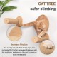 Wooden Cat Stairs, Cat Ladder with Jute Rope, Cat Stairs Wall, Cat Boards for the Wall, Cat Stairs, Cat Stairs Climbing Wall Cat for Cat Climbing Play (2 Steps) Wooden Cat Stairs, Cat Ladder with Jute Rope, Cat Stairs Wall, Cat Boards for the Wall, Cat Stairs, Cat Stairs Climbing Wall Cat for Cat Climbing Play (2 Steps)
