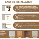 Wooden Cat Stairs, Cat Ladder with Jute Rope, Cat Stairs Wall, Cat Boards for the Wall, Cat Stairs, Cat Stairs Climbing Wall Cat for Cat Climbing Play (2 Steps) Wooden Cat Stairs, Cat Ladder with Jute Rope, Cat Stairs Wall, Cat Boards for the Wall, Cat Stairs, Cat Stairs Climbing Wall Cat for Cat Climbing Play (2 Steps)