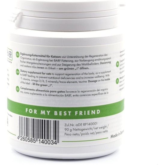 4-BEINER Vitality CAT Comparison Winner, 11 Vitamins for Cats Plus Omega 3, Omega 6, Zinc, Selenium, Manganese, Copper, Iron, Taurine, Multivitamins Cat 4-BEINER Vitality CAT Comparison Winner, 11 Vitamins for Cats Plus Omega 3, Omega 6, Zinc, Selenium, Manganese, Copper, Iron, Taurine, Multivitamins Cat